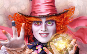 обоя кино фильмы, alice through the looking glass, 2016, johnny, depp, mad, hatter, джонни, депп, alice, through, the, looking, glass, алиса, в, зазеркалье