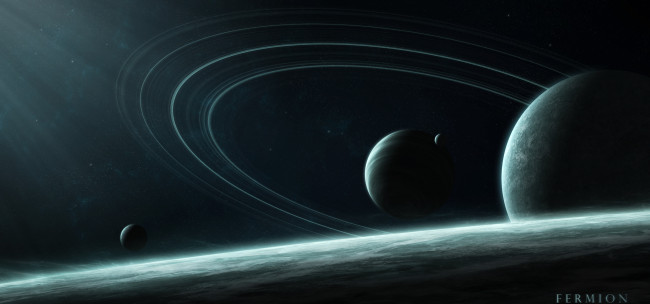 Обои картинки фото космос, арт, вселенная, планеты, звезды, галактика