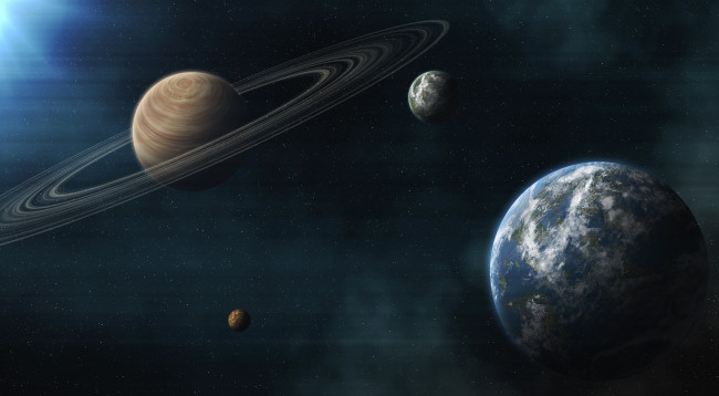 Обои картинки фото космос, арт, вселенная, галактика, звезды, планеты