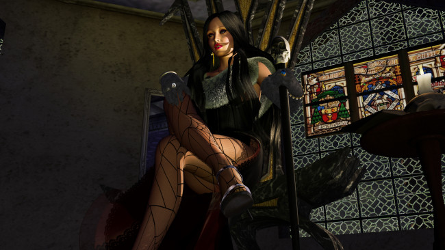 Обои картинки фото 3д графика, фантазия , fantasy, фон, взгляд, девушка