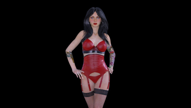 Обои картинки фото 3д графика, люди , people, девушка, взгляд, фон