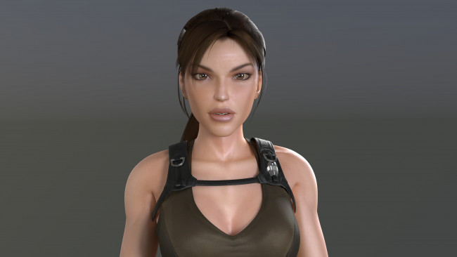 Обои картинки фото 3д графика, портрет , portraits, фон, взгляд, девушка