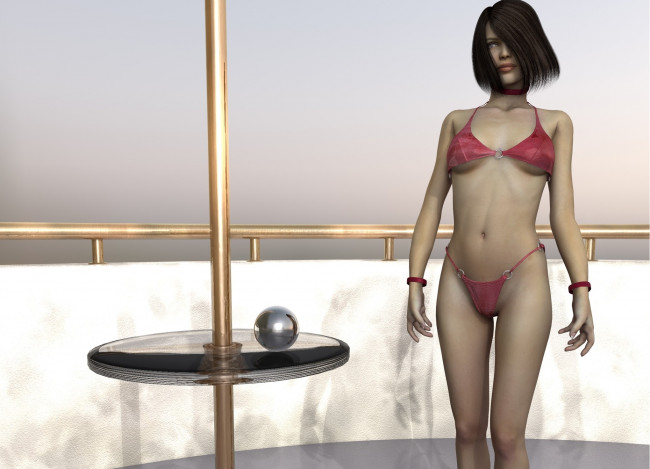 Обои картинки фото 3д графика, люди , people, девушка, взгляд, фон