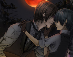 Картинка аниме kuroshitsuji сиэль себастьян