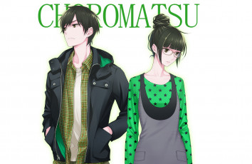 Картинка аниме osomatsu-san парень девушка