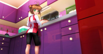 Картинка аниме card+captor+sakura девушка фон взгляд