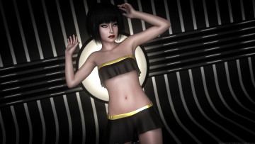 Картинка 3д+графика люди+ people девушка фон взгляд