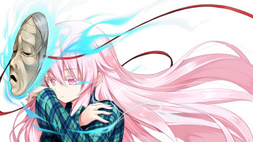 Картинка аниме touhou девушка взгляд фон