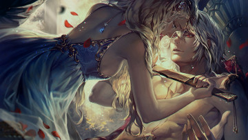 Картинка фэнтези люди парень девушка