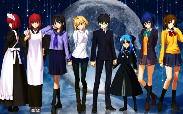 Картинка аниме unknown +другое kagetsu tohya tohno shiki yumizuka satsuki sucubus girls game ciel tsukihime akiha visual novel arcueid brunestud hisui kohaku type-moon len