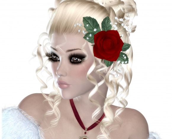 Обои картинки фото 3д графика, портрет , portraits, девушка, взгляд, фон