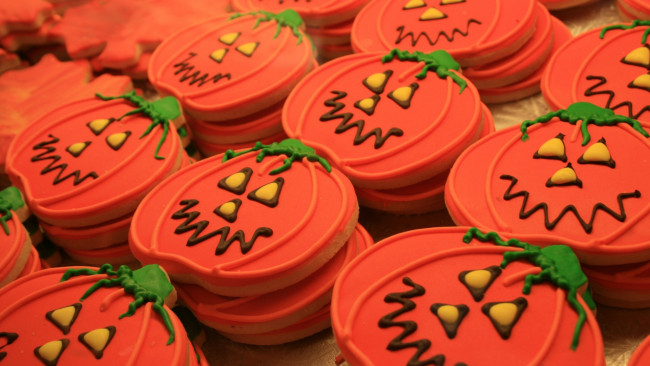 Обои картинки фото праздничные, хэллоуин, праздничное, печенье