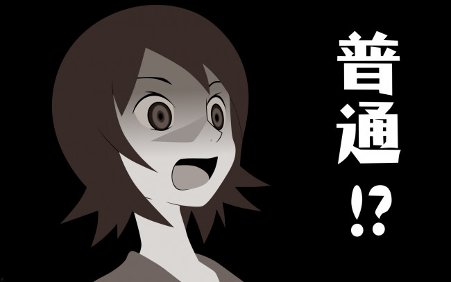 Обои картинки фото аниме, sayonara zetsubo sensei, девушка, взгляд, фон