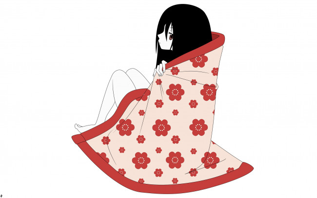 Обои картинки фото аниме, sayonara zetsubo sensei, девушка, взгляд, фон