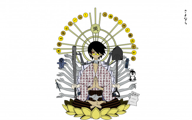 Обои картинки фото аниме, sayonara zetsubo sensei, персонаж