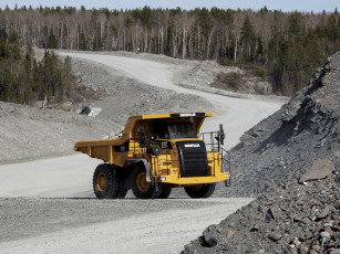 Картинка caterpillar+770+2007 техника строительная+техника грузовик авто