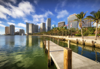 Картинка bayfront+park города майами+ сша простор