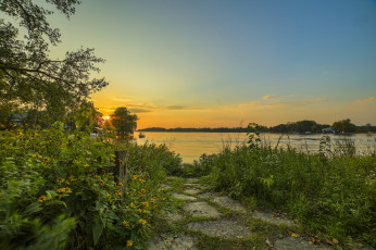 Картинка природа восходы закаты простор