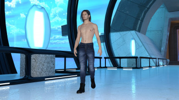 Картинка 3д+графика фантазия+ fantasy мужчина взгляд фон