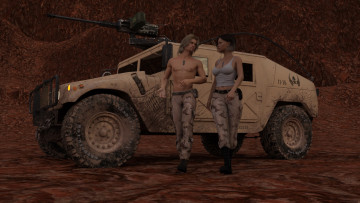 Картинка 3д+графика фантазия+ fantasy парень фон взгляд девушка