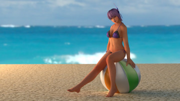 Картинка 3д+графика люди+ people девушка взгляд фон