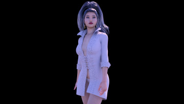 Картинка 3д+графика люди+ people фон девушка взгляд