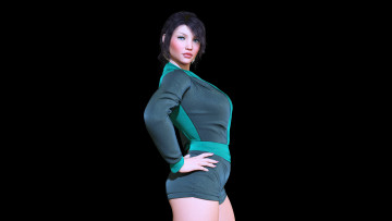 Картинка 3д+графика люди+ people фон взгляд девушка