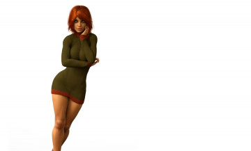 Картинка 3д+графика люди+ people фон взгляд девушка