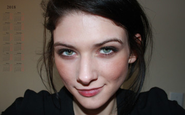 Картинка календари девушки лицо взгляд 2018