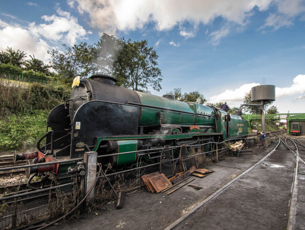 Обои картинки фото техника, паровозы, паровоз, рельсы