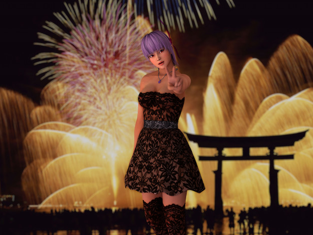 Обои картинки фото 3д графика, праздники , holidays, фон, взгляд, девушка