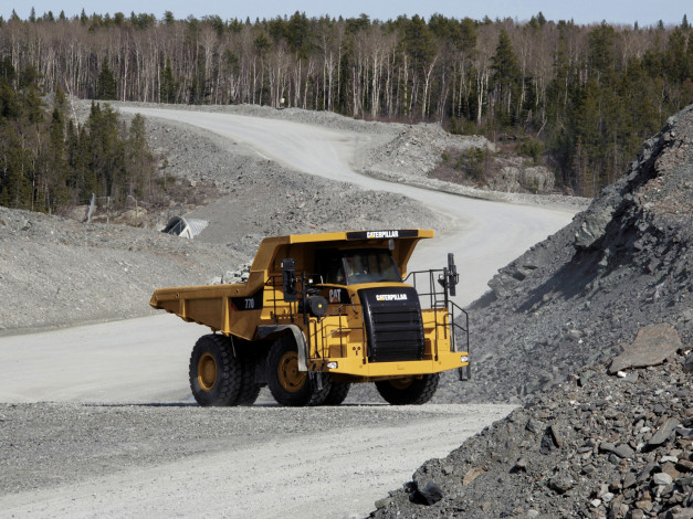 Обои картинки фото caterpillar 770 2007, техника, строительная техника, грузовик, авто