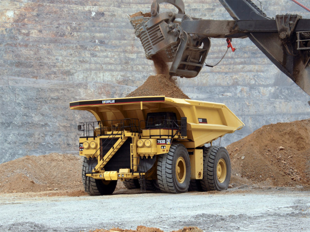 Обои картинки фото caterpillar 793d, техника, строительная техника, грузовик, авто