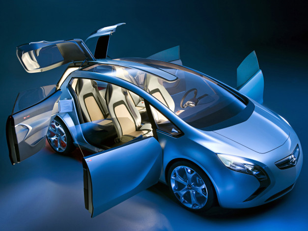 Обои картинки фото opel flextreme concept 2007, автомобили, opel, flextreme, concept, 2007