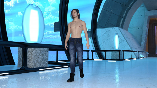 Обои картинки фото 3д графика, фантазия , fantasy, мужчина, взгляд, фон