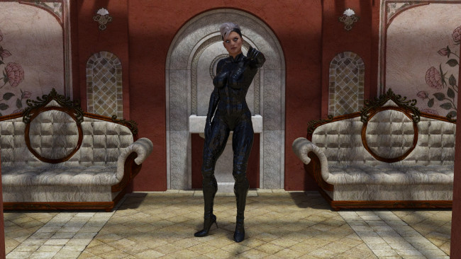 Обои картинки фото 3д графика, люди , people, фон, взгляд, девушка