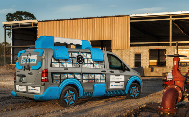 Обои картинки фото mercedes-benz metris master solutions toolbox concept 2017, автомобили, mercedes-benz, solutions, master, metris, 2017, concept, toolbox
