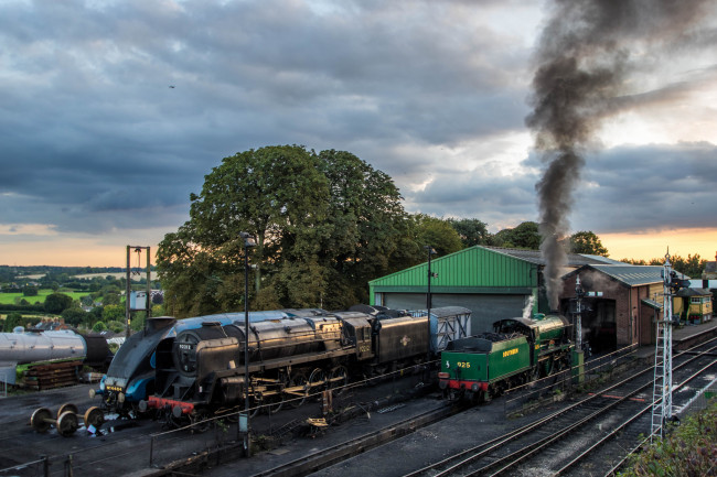 Обои картинки фото техника, паровозы, рельсы, паровоз