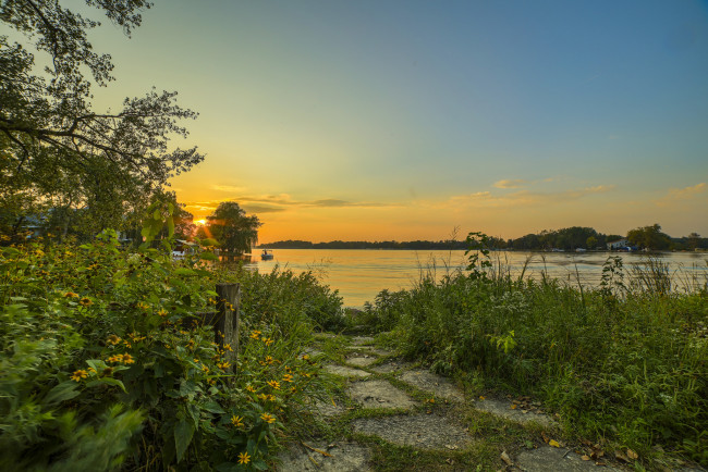 Обои картинки фото природа, восходы, закаты, простор