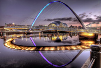 Картинка города -+мосты простор