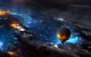 Картинка авиация воздушные+шары+дирижабли полет
