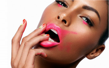 Картинка девушки -unsort+ лица +портреты губы портрет глаза