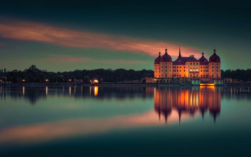 Картинка города замок+морицбург+ германия moritzburg castle