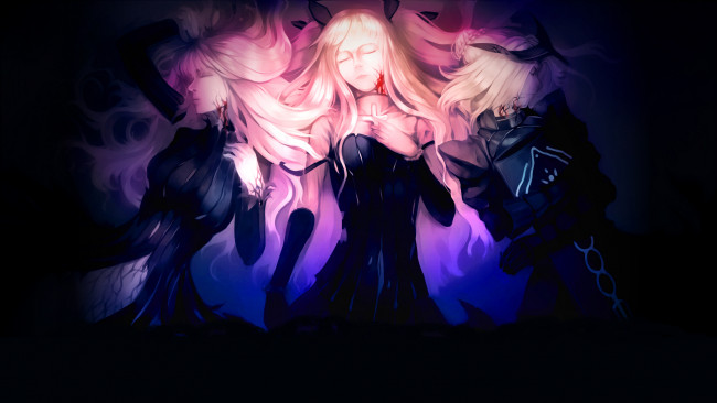 Обои картинки фото аниме, fate, stay night,  grand order,  apocrypha, судьба, ночь, схватки