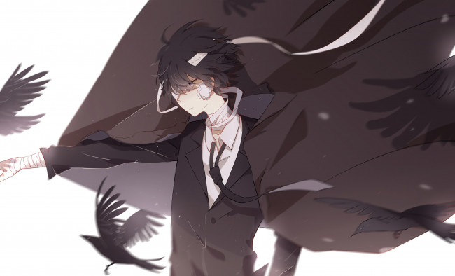 Обои картинки фото аниме, bungou stray dogs, бродячие, псы, литературные, гении