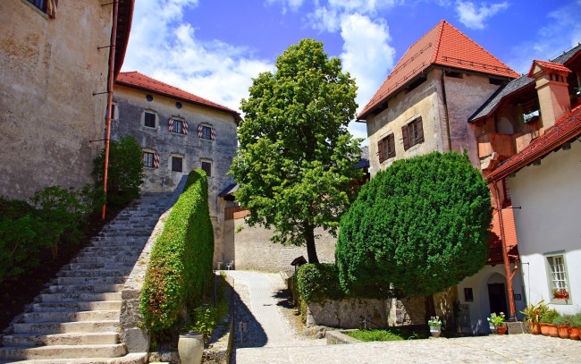 Обои картинки фото города, блед , словения, slovenia, bled, castle