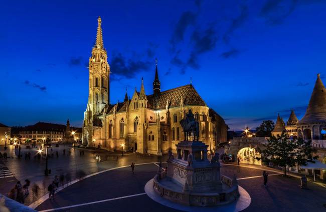 Обои картинки фото budapest by night, города, будапешт , венгрия, простор
