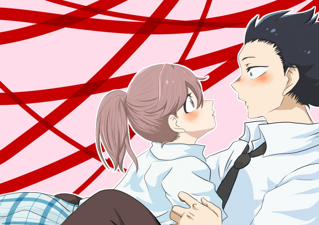 Обои картинки фото аниме, koe no katachi, форма, голоса