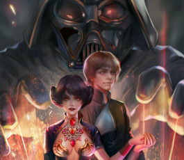 Картинка рисованное кино звёздные войны