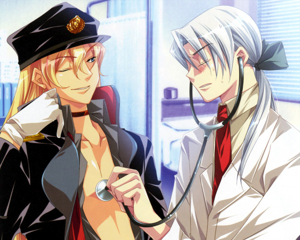 Обои картинки фото видео игры, absolute obedience, стетоскоп, врач, хаген, халлер, луиз